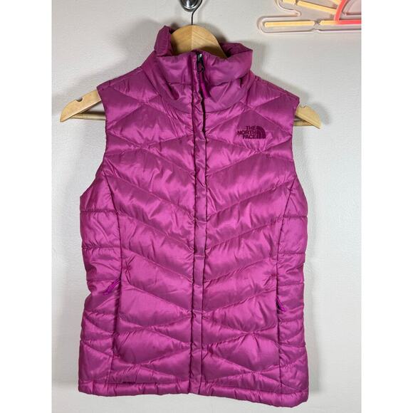 The North Face Pink Goose Down 700 Fill Puffer Vest XS Ski Hike Gorpcore Outdoor - Picture 1 of 10